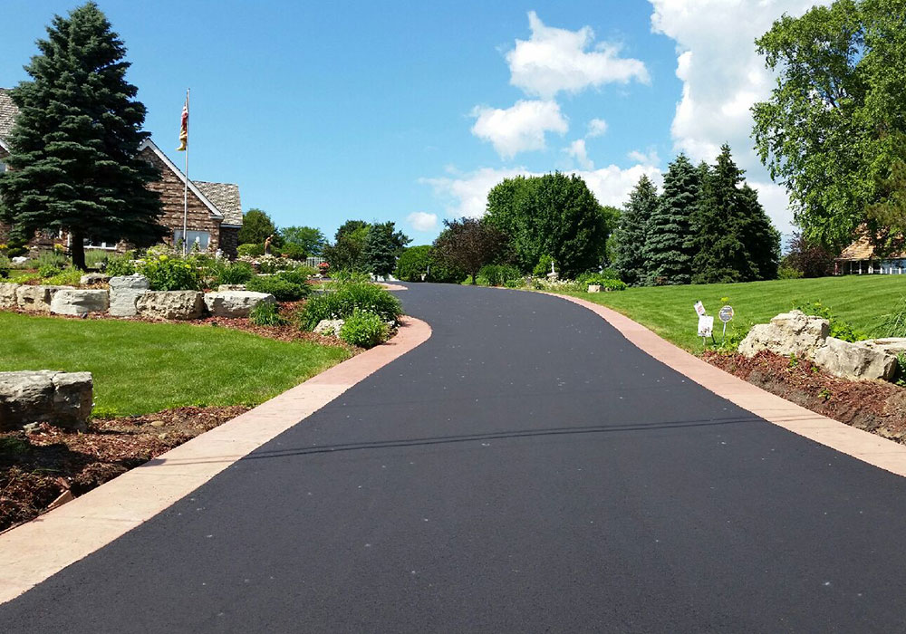 Driveway paving before and after project example 2