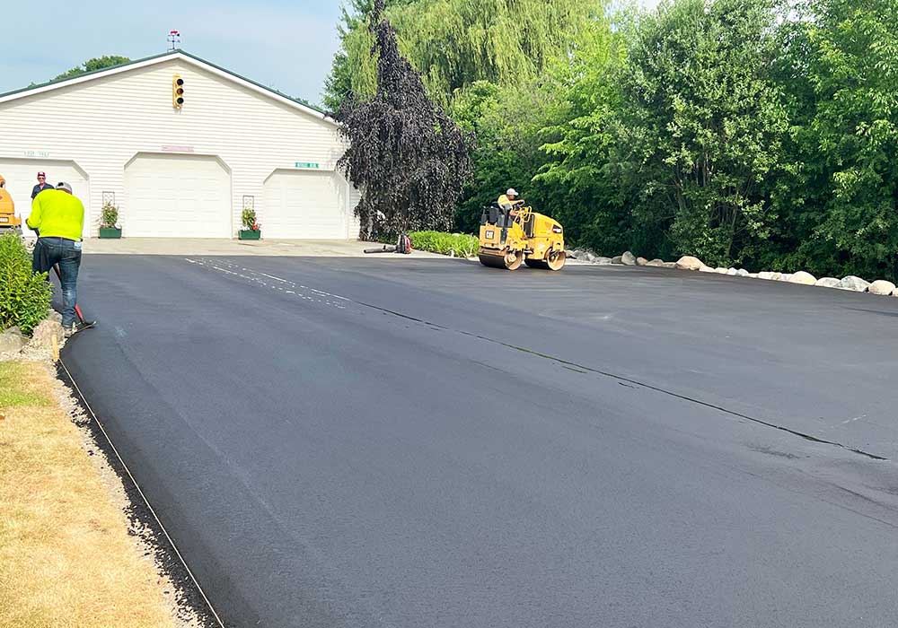 Asphalt paving before and after project example 1