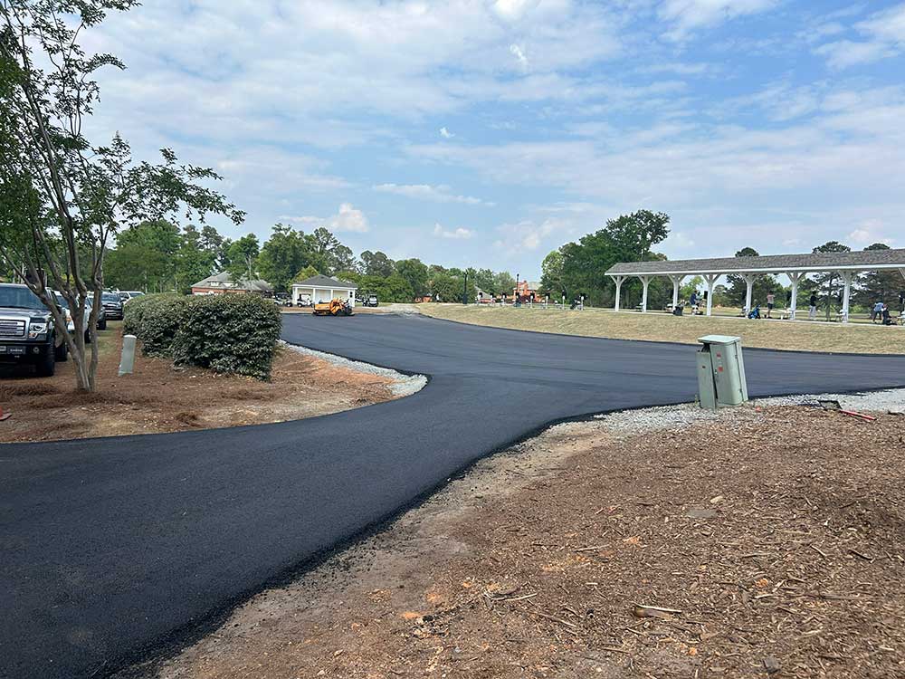 Road and parking lot paving project Augusta GA