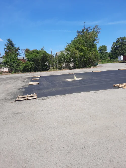 Commercial parking lot paving by Work Zone Construction Augusta GA