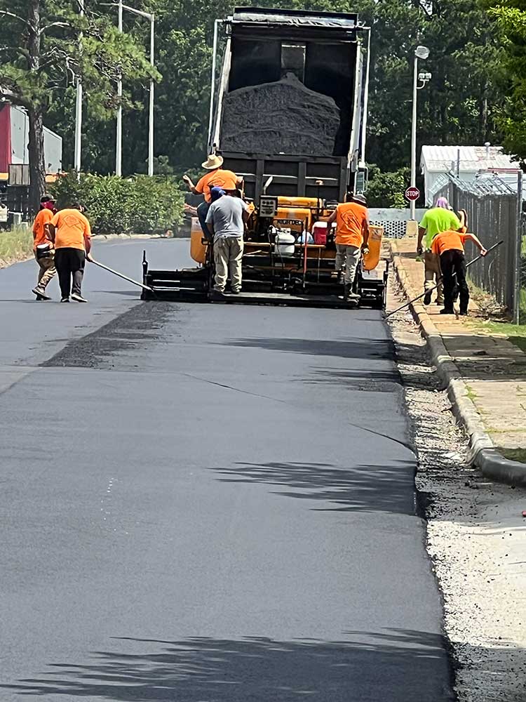 Street paving project in Augusta GA