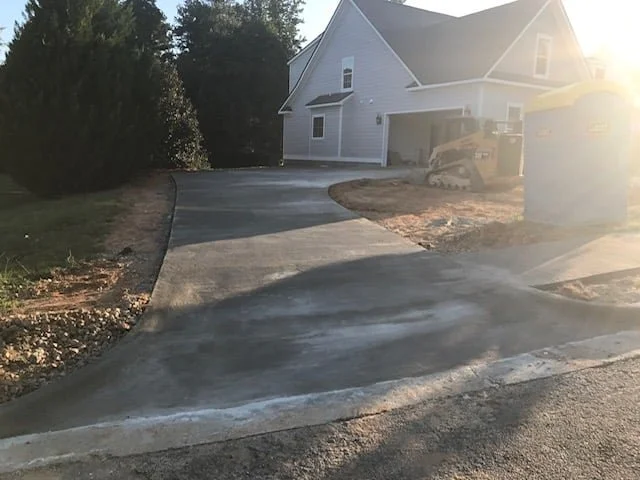 Concrete driveway and flatwork project in Augusta GA