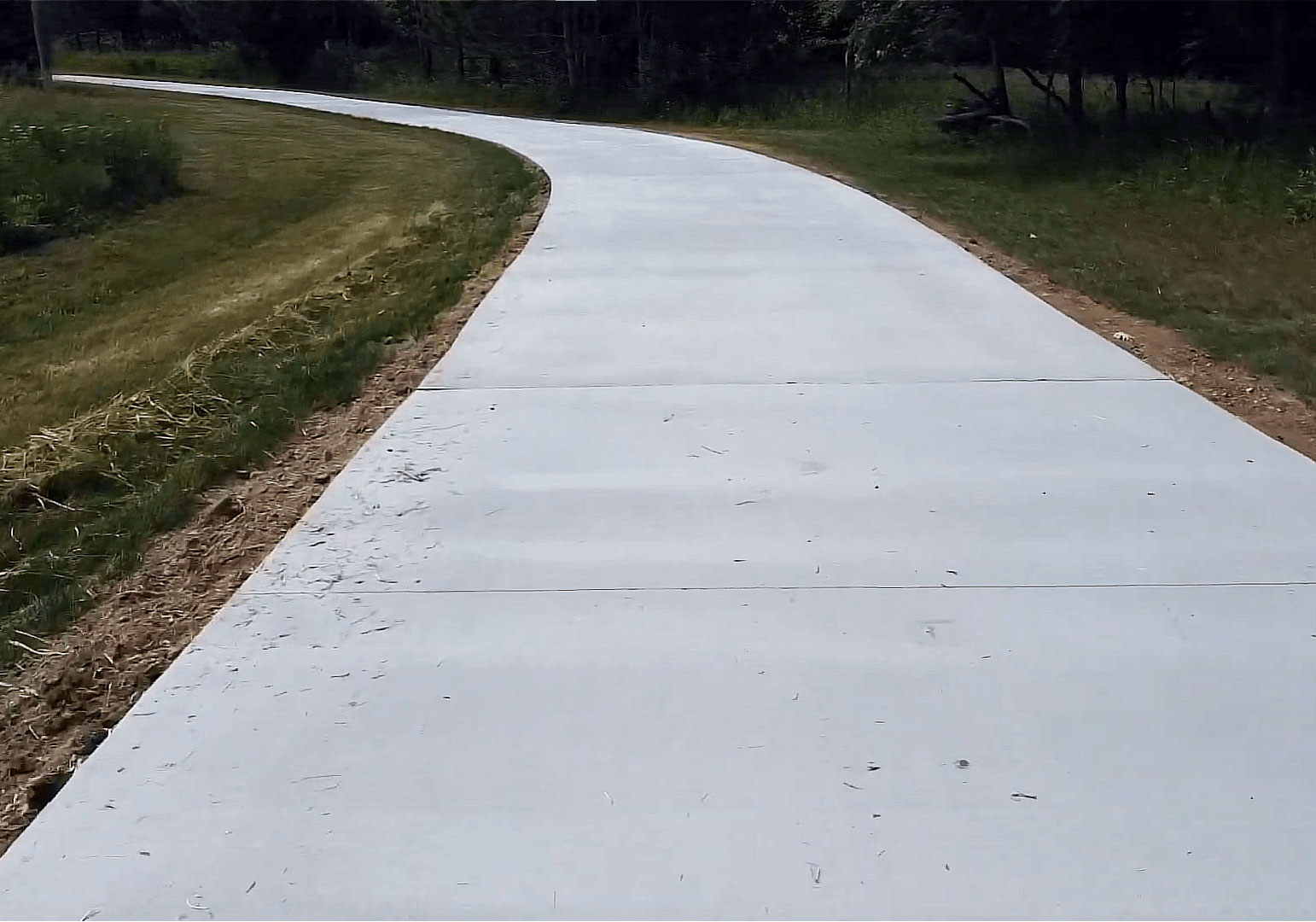 Finished concrete driveway and flatwork Augusta GA